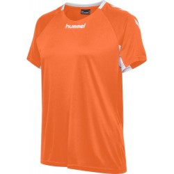 Camiseta de mujer naranja Core Team Jersey HUMMEL
