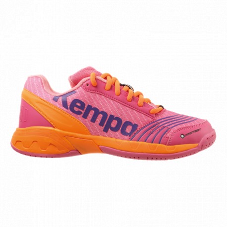 Zapatilla de balonmano Attack Junior rosa/naranja KEMPA
